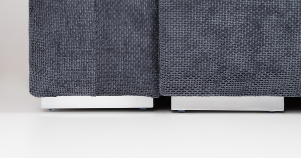 Диван-кровать угловой Оксфорд 713 композиция 1, шенилл MUZA 09 темно-синий, модульная система, сборка на любую сторону