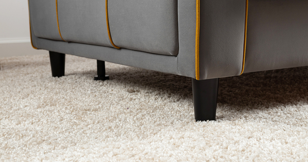 Диван-кровать прямой Черри ТД 287 велюр Irida 21 серый, Эвита умбер горчичный