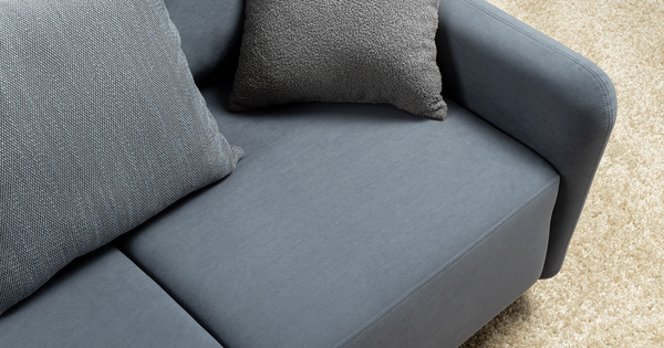 Диван-кровать прямой Дакота ТД 584 велюр Vendetta 24 синий, Riga 1598 z1 col 20 серо-голубой, Romeo 06