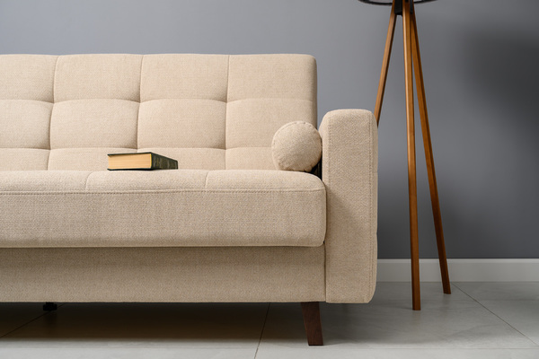 Диван-кровать прямой Эмили ТД 911 велюр светло-бежевый