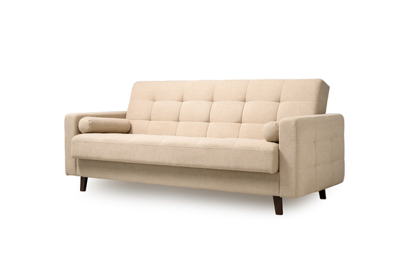 Диван-кровать прямой Эмили ТД 911 велюр светло-бежевый