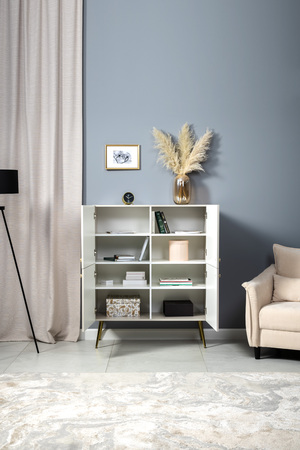 Шкаф Флоу 16.329 кашемир 5981 BS, белый PE шагрень, фотопечать