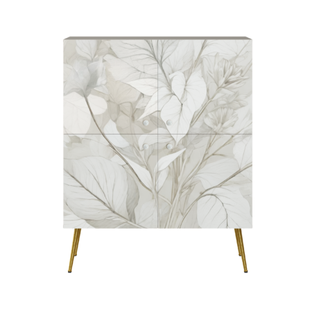 Шкаф Флоу 16.329 кашемир 5981 BS, белый PE шагрень, фотопечать