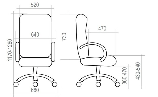 Кресло на колесах Канц ультра кожзам бежевый, крестовина пластик, подлокотники с мягкими накладками, механизм качания