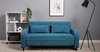 Диван-кровать прямой Киото ТД 784 велюр Epic 75 azuro синий