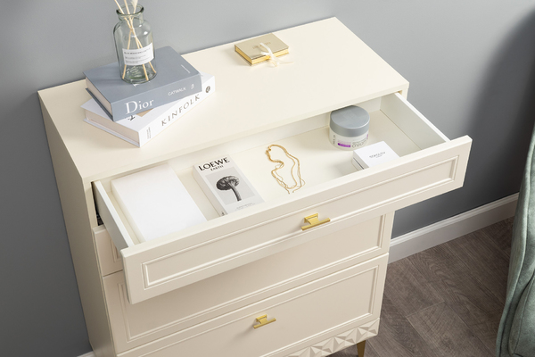 Гостиная Марион композиция 1 слоновая кость С341 PE, слоновая кость 6898 ПВХ, белый PE шагрень (собирается на любую сторону)