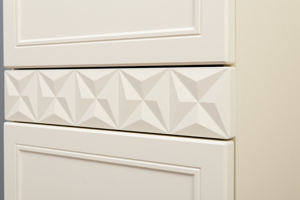 Шкаф-пенал Марион 16.333.01 слоновая кость С341 PE, слоновая кость 6898 ПВХ (собирается на любую сторону)