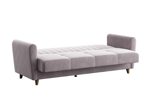 Диван-кровать прямой Монако велюр Кашемир 890 принт слоновая кость антикоготь с пружинным блоком (высота опор - 120мм)