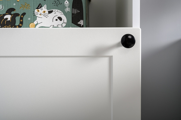 Стеллаж Остин 16.427 белый PE шагрень, дуб золотой CRAFT, белая шагрень 4101 ПВХ, сборка на любую сторону