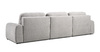 Диван-кровать угловой Тэдди 1506 композиция 3, букле Pique 011 серый, модульная система, сборка на любую сторону