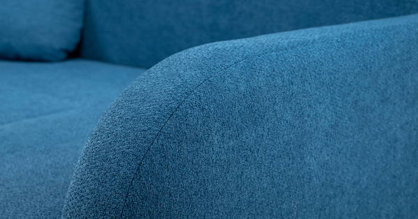 Диван-кровать прямой Тео (120) ТД 908 велюр Danco 784 синий