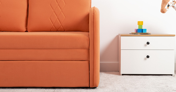 Диван-кровать прямой Юта (120) ТД 523 велюр Вивальди 31 медный